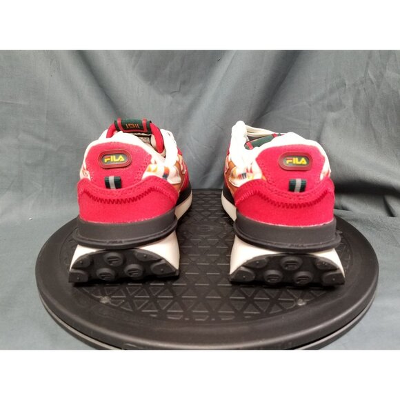 Fila Kids Renno Sneakers Red White Black Gum Size 2.5 NEW IN BOX! - Picture 6 of 11